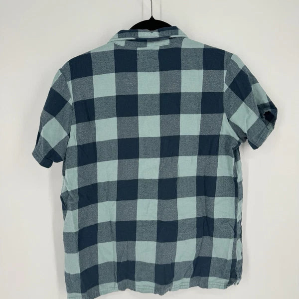 Pact pajama set xs green check plaid organic cotton cabin cozy outdoor gorpcore