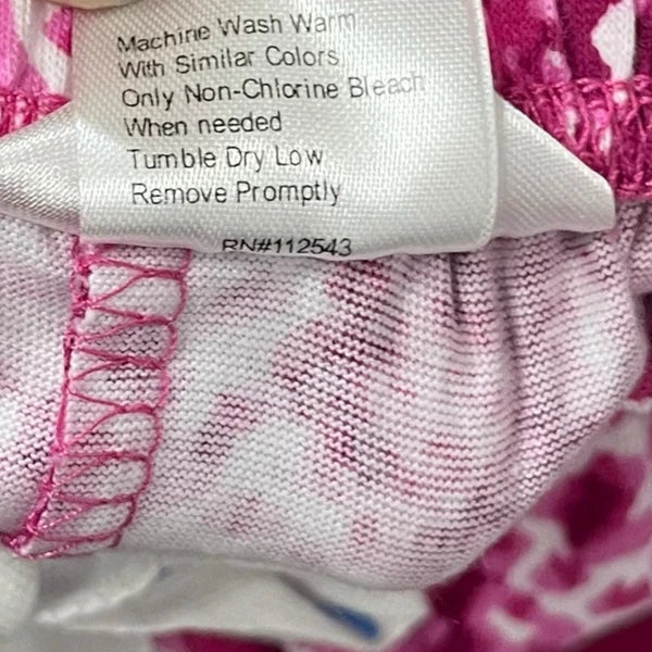 Snoozies Drawstring Pajama Shorts Women's M Pink Snake Skin Reptile Print NEW