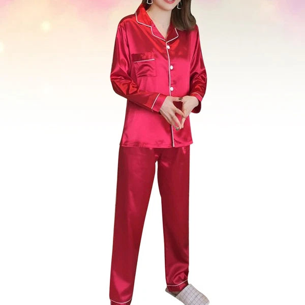 Silk Nightgowns Women Silk Pajamas Women Sleepwear Set Women Pajamas Set