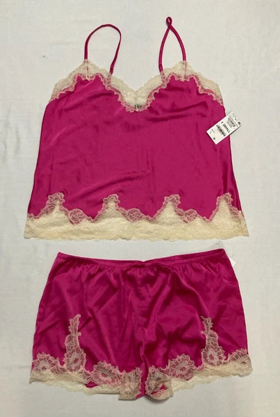 INC Pajama Set Adjustable Straps Pink XS