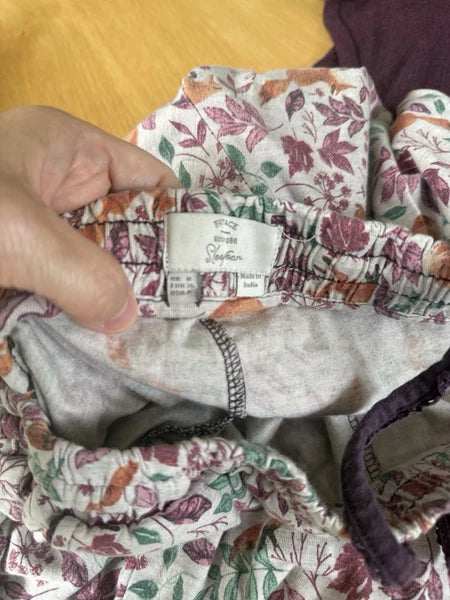 Fat Face Ladies Woodland Fox Print Leggings Trouser & Top Sleepwear Set Size: 8