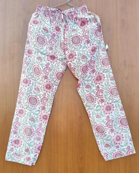 100% pure cotton hand block printed night suit, perfect for summer while sipping