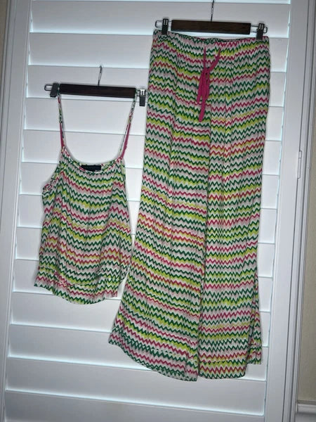 Sanctuary Pajama Set , Womems Size Xs , Boho , Easter Color , Summer Vibes