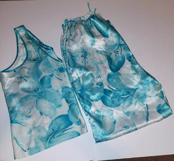 Sophia By Delicates Floral Print Pajama Set Size Large