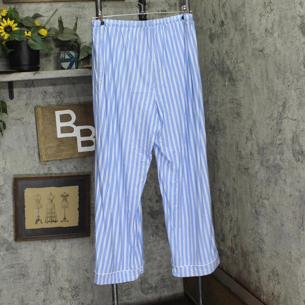 State Of Day Womens Racerback Tank Pajama Set 100201225MS Blue Stripe XL