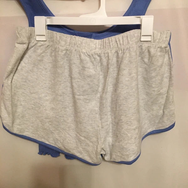 Queen Women’s Ribbed Tank Top And Shorts 2 Piece Pajama Set