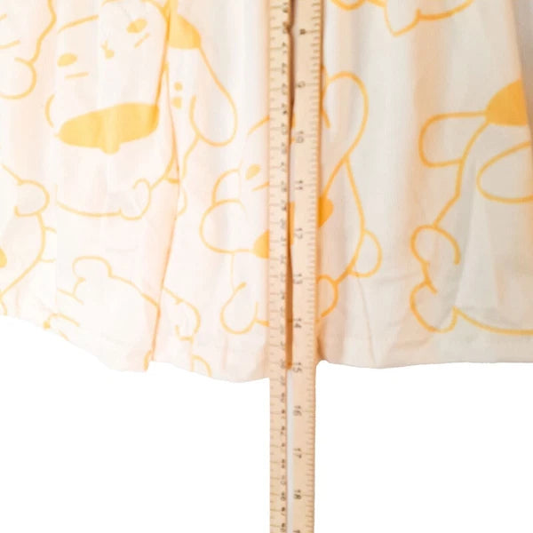 Pompompurin Pajamas Women XL Yellow Cotton Set Short Sleeve Loose Fit NWT Anime