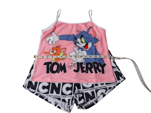 Pajama Set Top and Short Bottom womens XL
