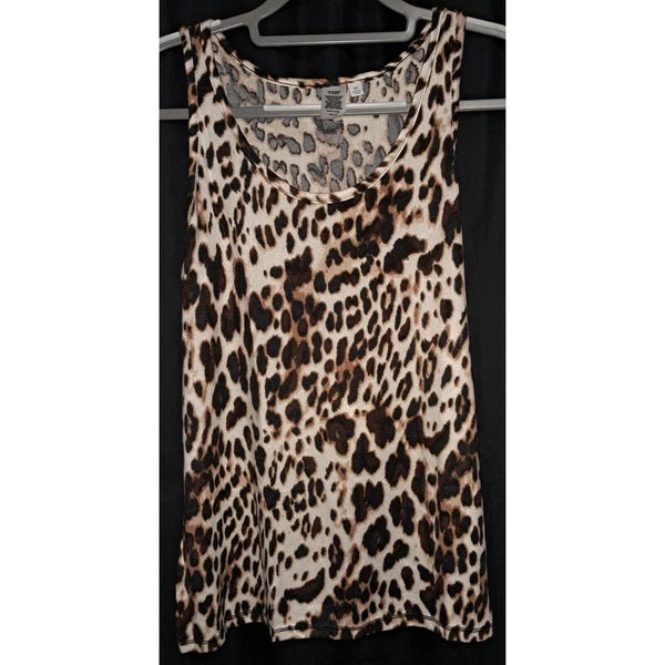 New Directions Sleep Set/3, Animal Print & Charcoal Gray, M
