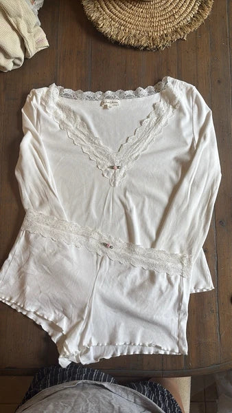 For Love And Lemons Eilsey 2 Piece Pajama Set XL & L