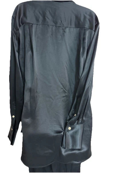 FRAME Dark  Blue Satin 2 Piece Lounge Wear Size S/P