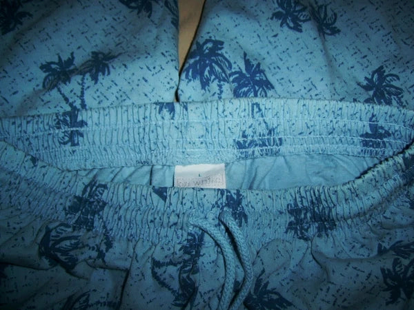 ON WHITE Adorable BLUE PAJAMAS Mismatched Sizes SMALL TOP & LARGE BOTTOMS Fun!!