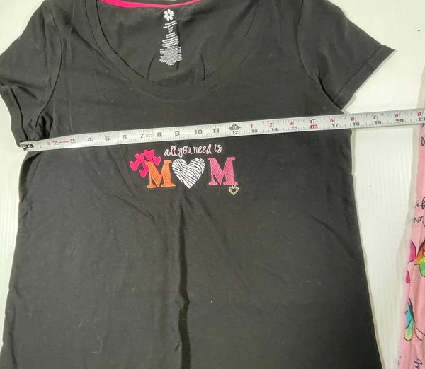 All You Need Is Mom Woman’s Cotton Blend Sleepwear Tee Pant 2Pc Set S 4-6