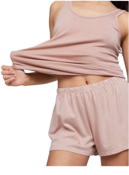 Mate the Label Tencel  sleep short set Size Small Color: Rose NWT