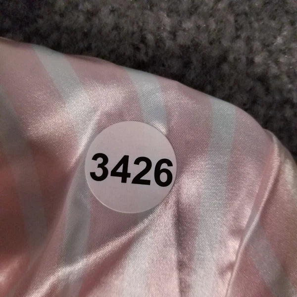 Women Sz M Pajama Set Pink/White NWOT Stripe Sleepwear Shirt & Shorts PJ 2-Piece