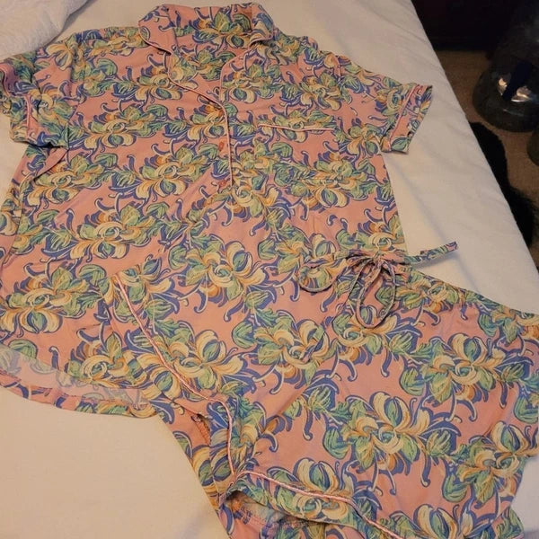 Lauren James Pink floral Pajamas