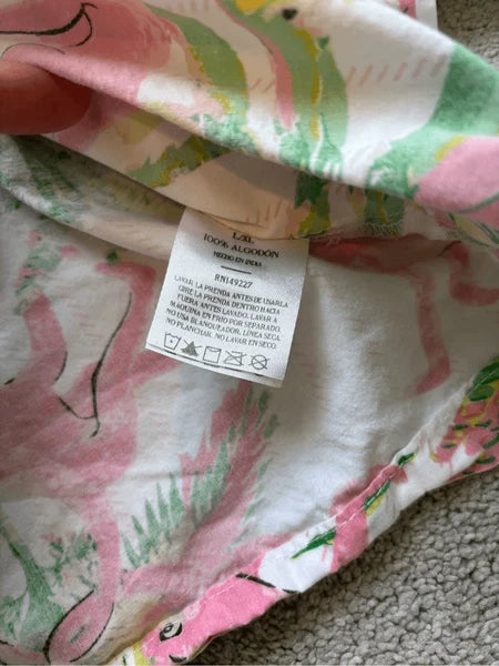 8 Oak Lane Women's Monkeys Long Sleeve Cotton Shorts Set, L/XL $89