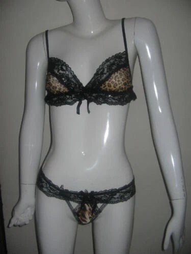 Women valentine Sexy Lingerie Lace Bra + Thong 2 Pieces Set Nighwear