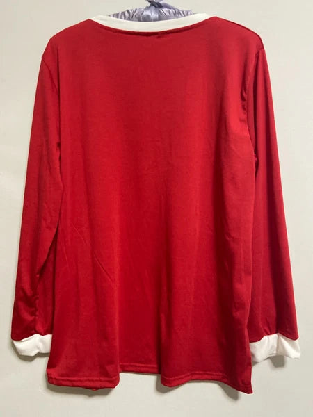Women Long Sleeve Elastic Waist Christmas Pajamas Set "La Jefa"