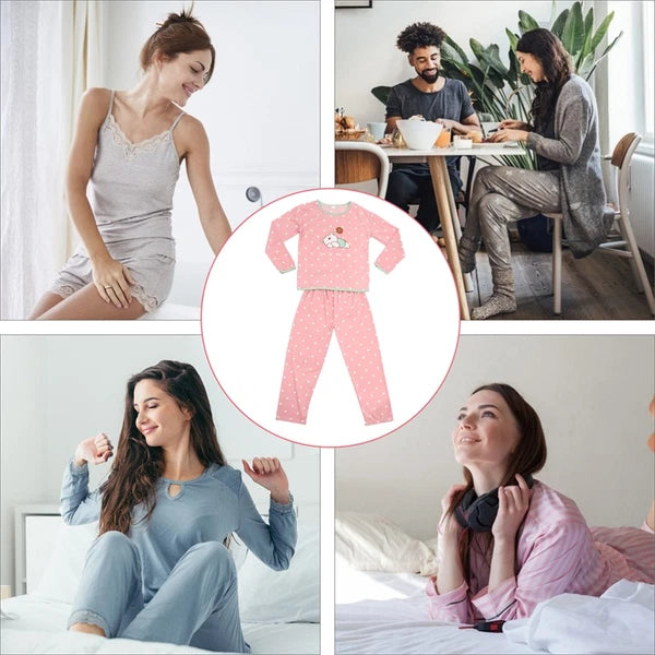 Set of 2 Girl Child Household Sleepwear Suit Autumn Pajamas for Women