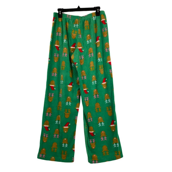 Abound pajama set green reindeer fleece 2 piece X-Large XL