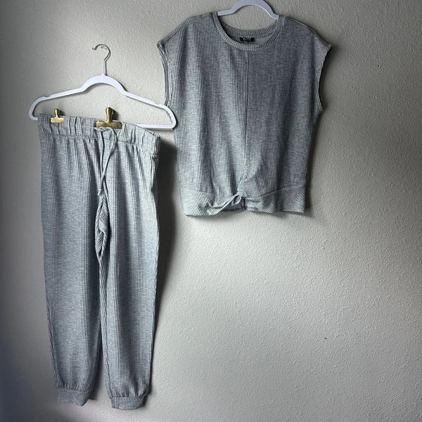 Buffalo David Bitton Ladies Lounge Grey Set Gray Size Medium