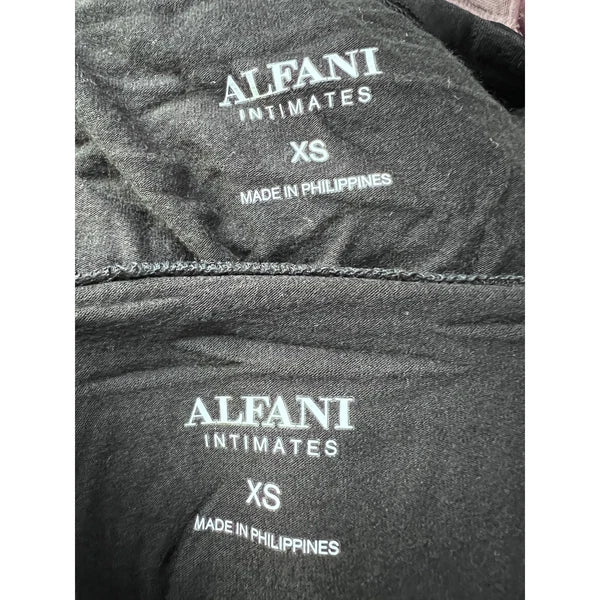 ALFANI WOMENS SIZE XSMALL PAJAMAS MODAL SET TANK TOP & LEGGINGS CLASSIC BLACK
