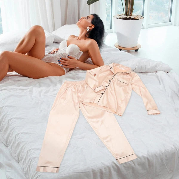 Women Pajamas Pants Set Nightgowns Women Silk Nightgowns Women Silk Pajamas