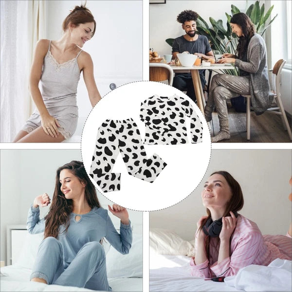 Loungewear Sets for Women Miss Woman Warm Pajamas Flannel Nighty